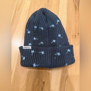 O'Neill Dark Gray Beanie with Light Blue Accents